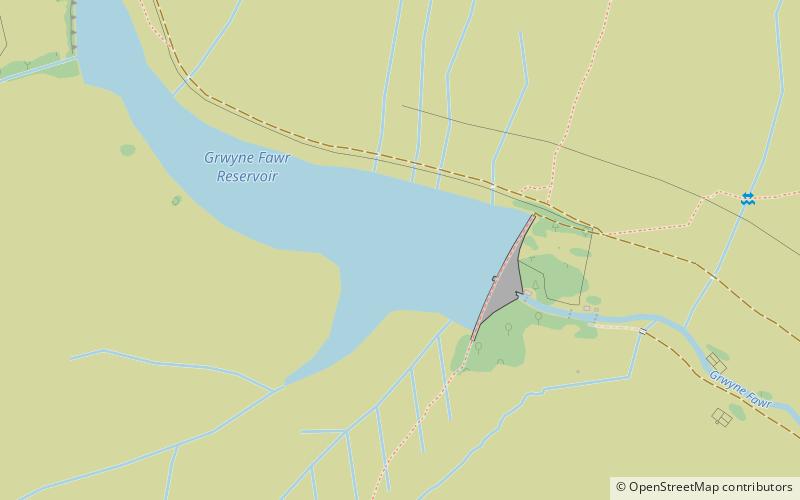Grwyne Fawr Reservoir location map