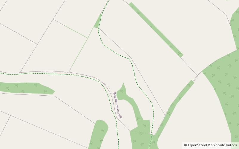 Bourton Down location map