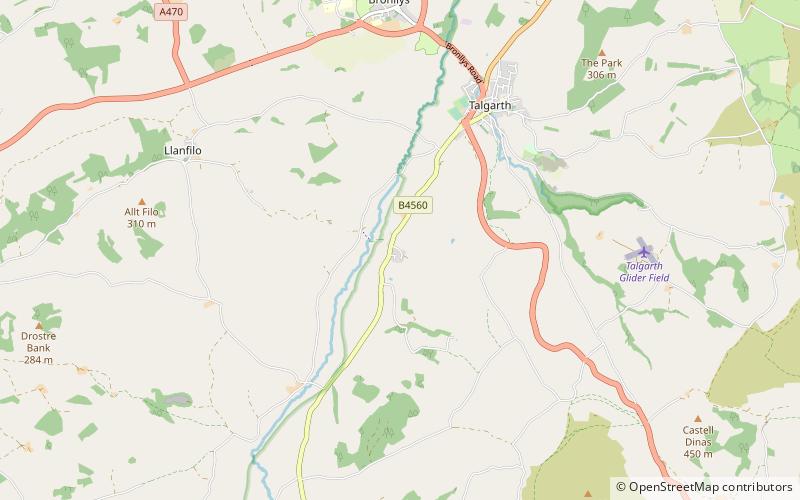 trefeca brecon beacons nationalpark location map