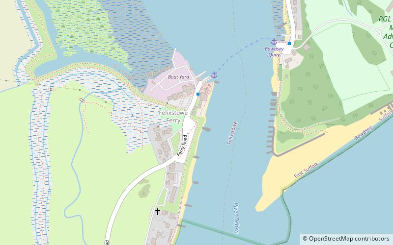 suffolk coast path location map