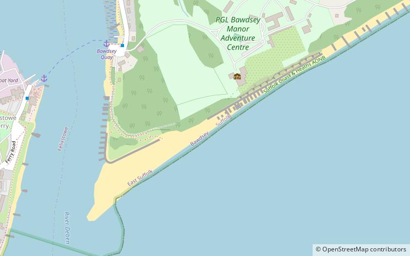 Bawdsey Manor location map