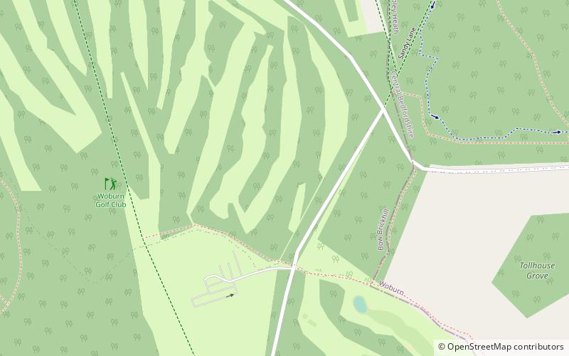 Woburn Golf and Country Club location map