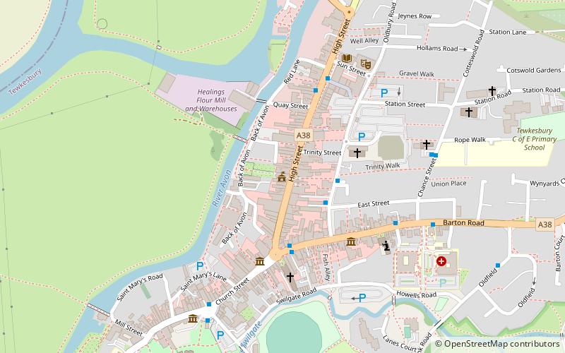 Tewkesbury Town Hall location map