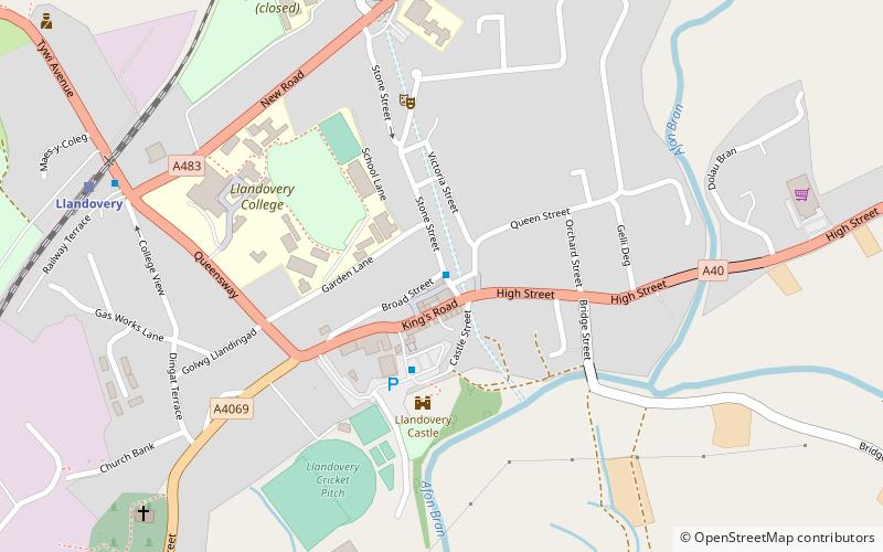 Llandovery College location map