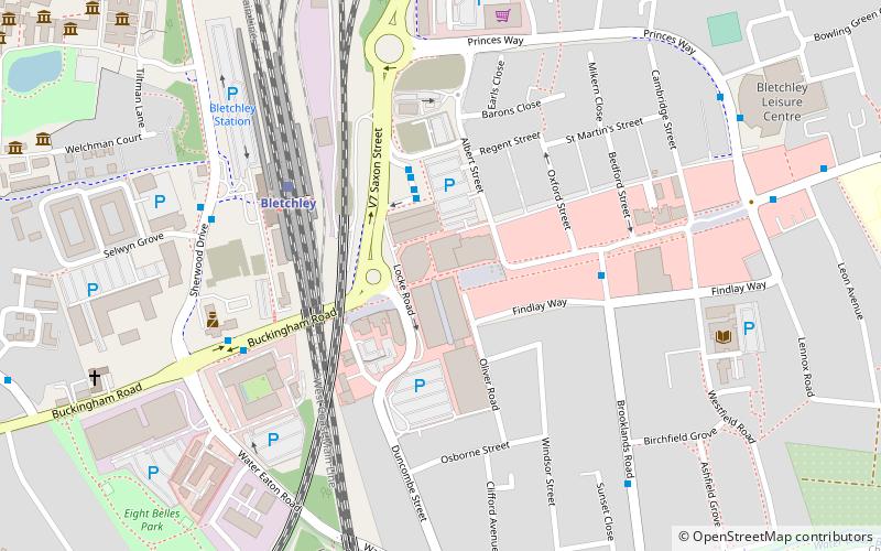 Bletchley location map