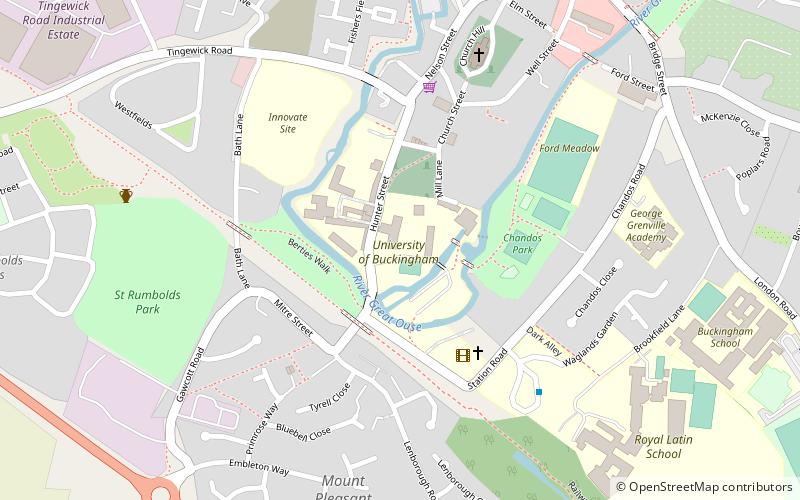 Université de Buckingham location map