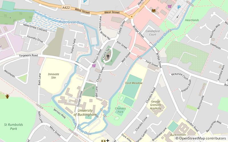buckingham castle location map
