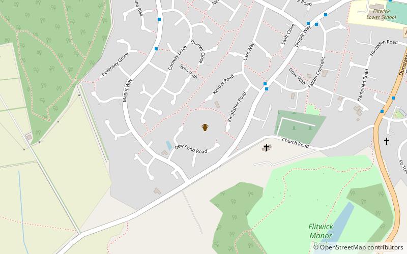 Flitwick Castle location map