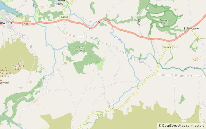 Pentre Ifan location map