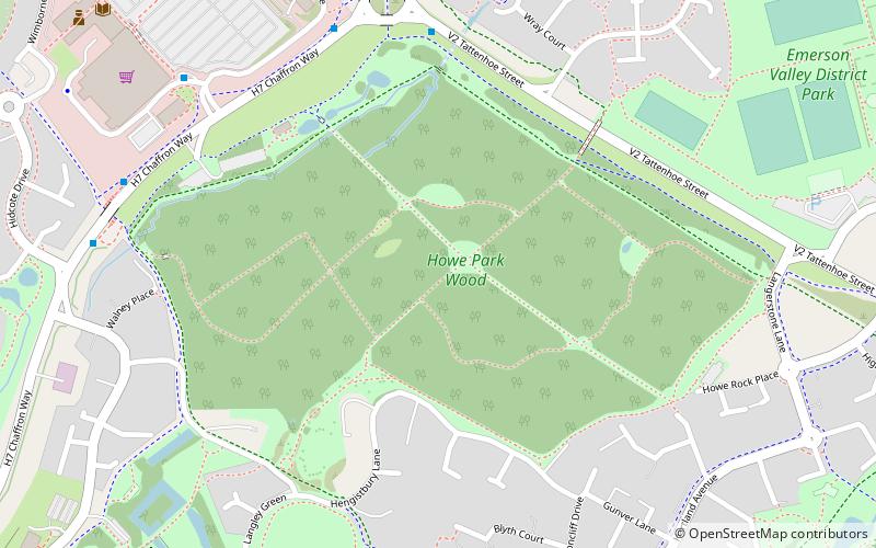 Howe Park Wood location map