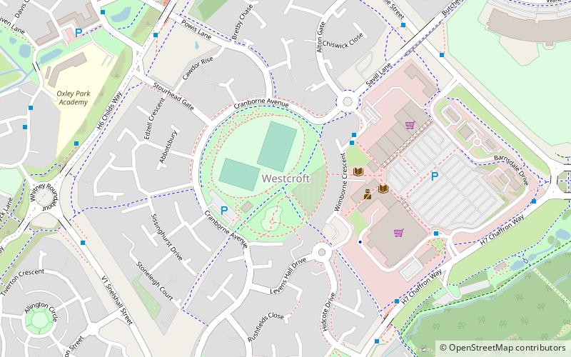 westcroft milton keynes location map