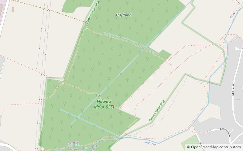 Flitwick Moor location map