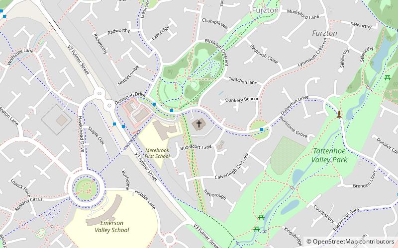 Furzton location map