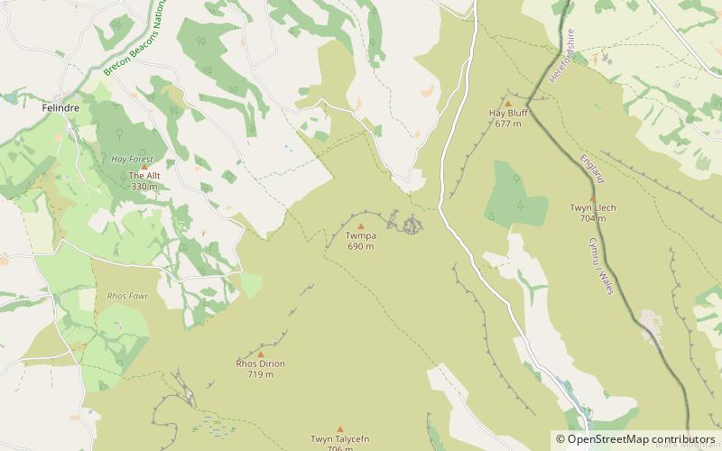 Twmpa location map
