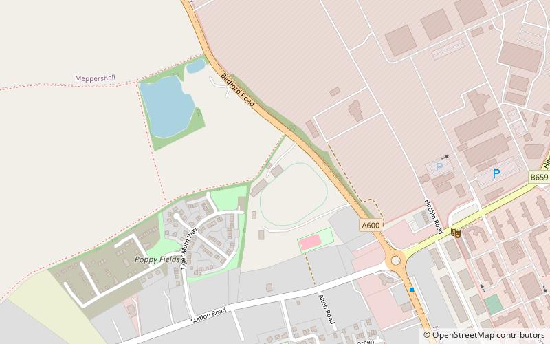 Henlow Stadium location map