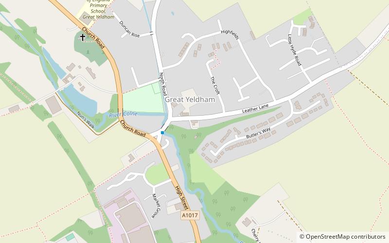 Great Yeldham location map