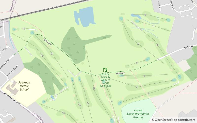 aspley guise woburn sands golf club location map