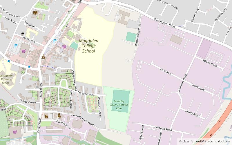 brackley cricket club ground location map