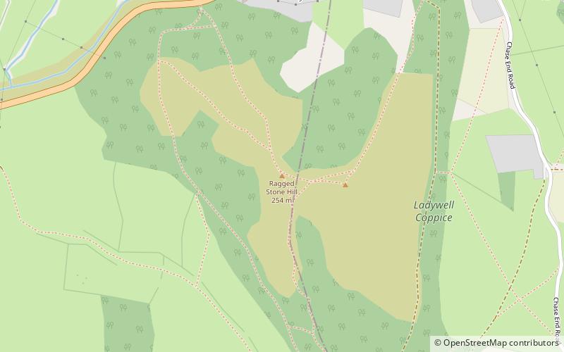 Raggedstone Hill location map