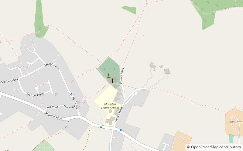 Maulden Church Meadow location map