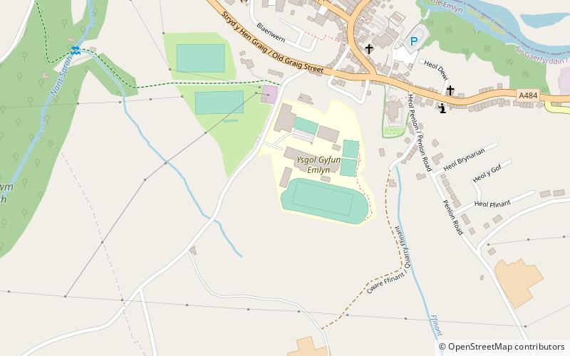 Newcastle Emlyn swimming pool location map