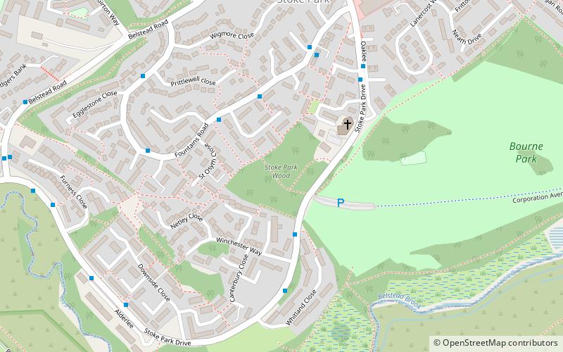 Stoke Park Wood location map
