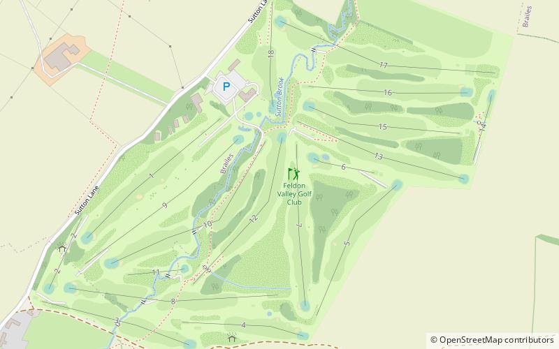 Feldon Valley Golf Club location map