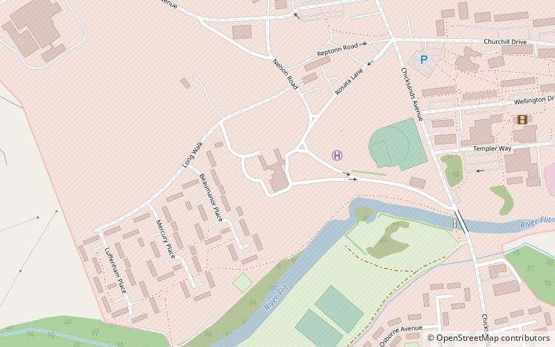 chicksands priory shefford location map