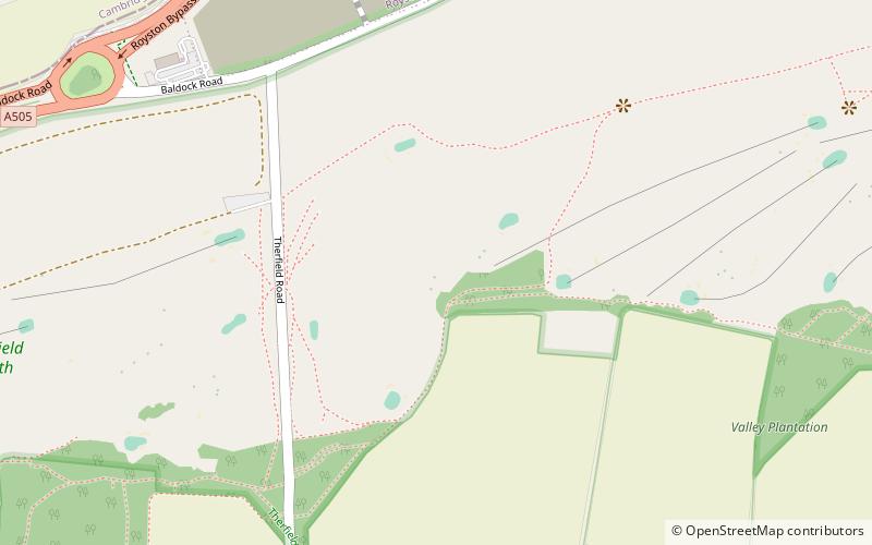 Therfield Heath location map