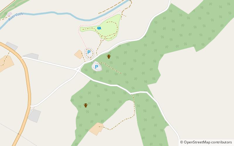 Dolaucothi-Goldminen location map