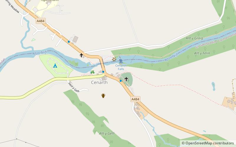 Cenarth Bridge location map