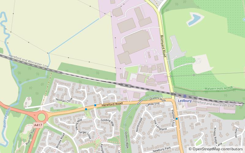 Herefordshire and Gloucestershire Canal location map