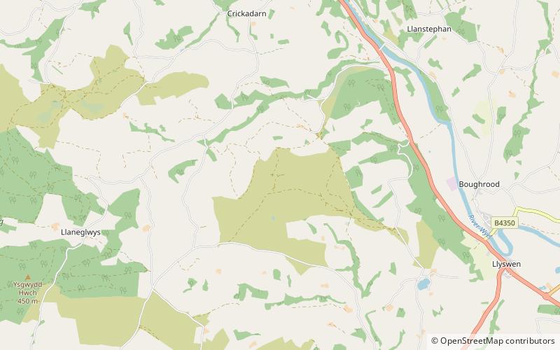 mynydd fforest location map