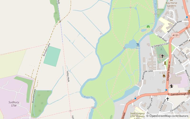 Sudbury Common Lands location map