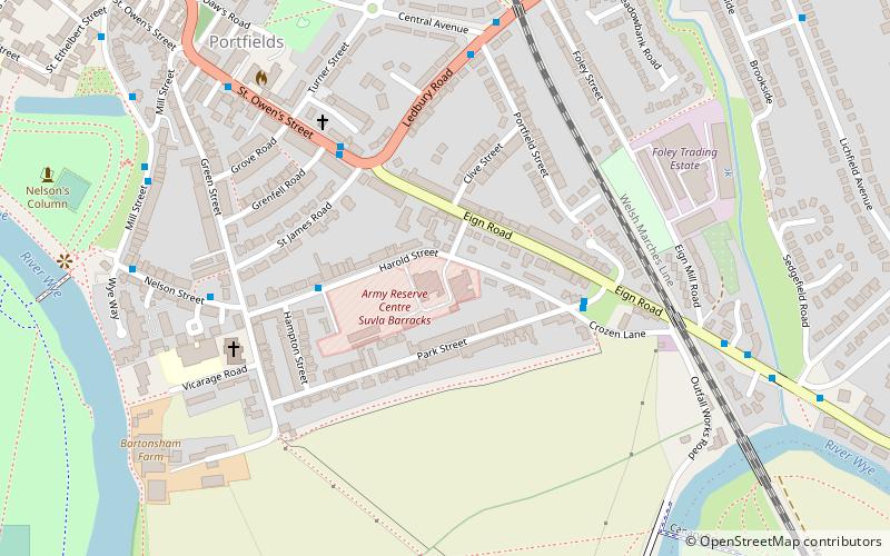 Harold Street drill hall location map