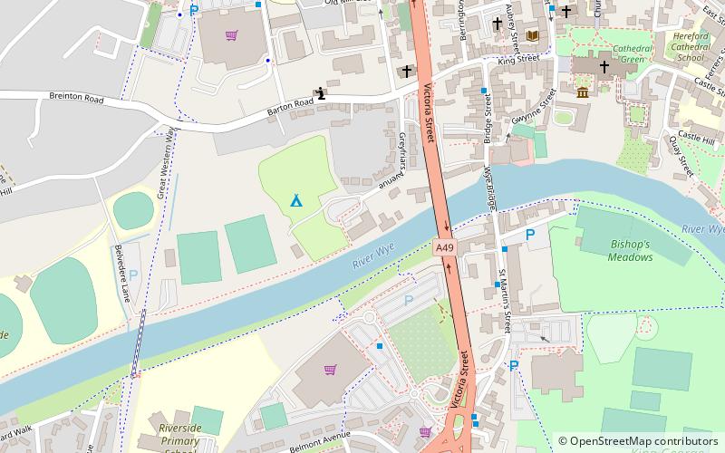 Hereford Rowing Club location map