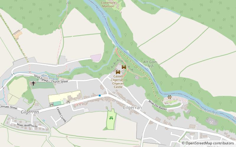 Château de Cilgerran location map