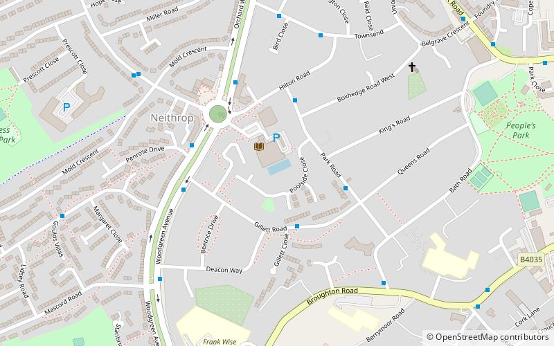 Banbury Lido location map