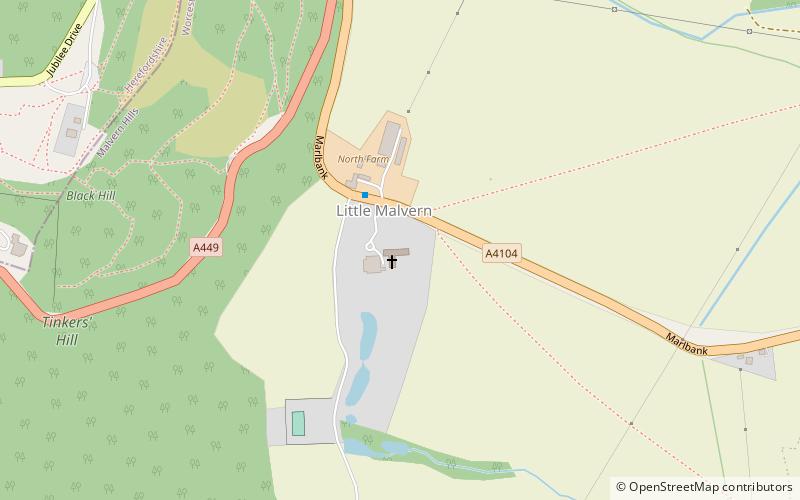 Little Malvern Priory location map