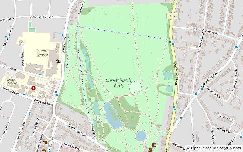 Christchurch Park location map