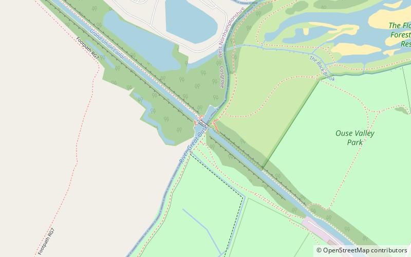 Cosgrove aqueduct location map