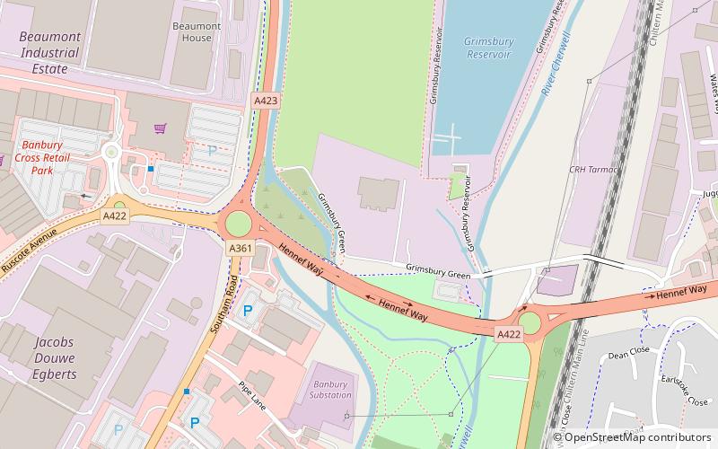 grimsbury reservoir banbury location map