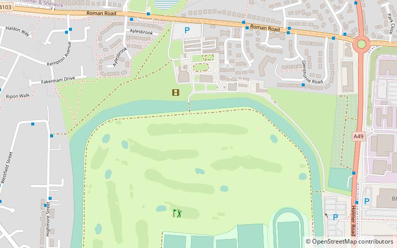 Hereford Racecourse location map