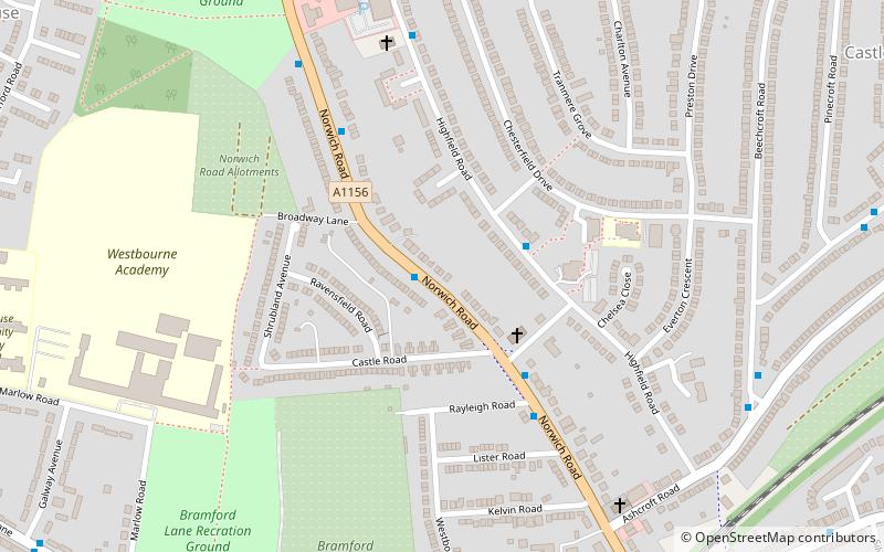 mary magdalen ipswich location map