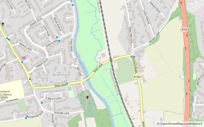 Bramford Meadows location map