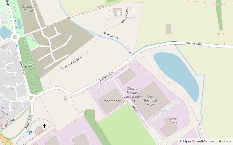 Stratton Park Moated Enclosure location map