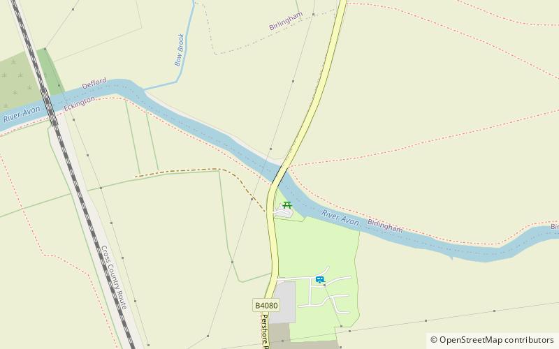 Eckington Bridge location map