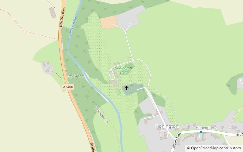 Honington Hall location map