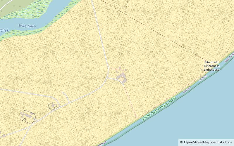 Orfordness Beacon location map