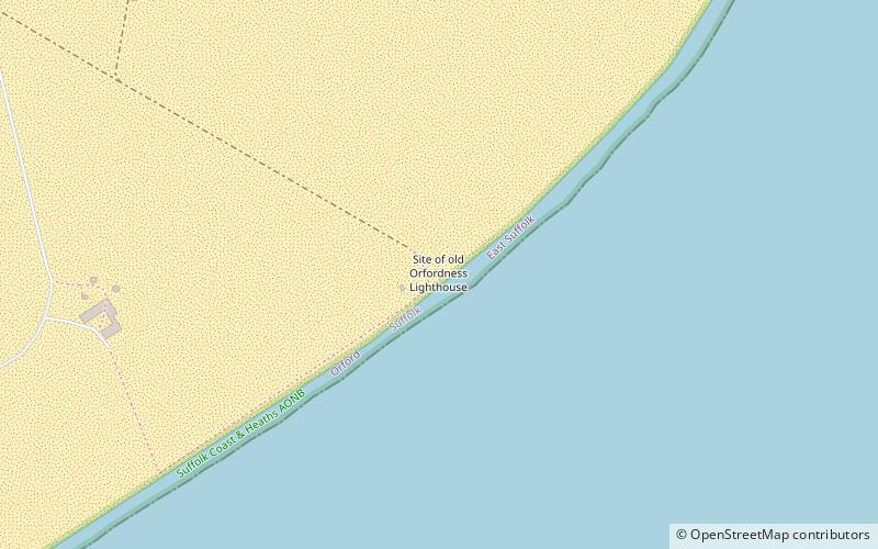 Latarnia morska Orfordness location map
